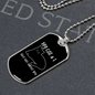 My Cat And I Necklace Stainless Steel or 18k Gold Dog Tag 24" Chain-Express Your Love Gifts