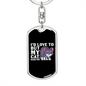 My Cat Said No Keychain Stainless Steel or 18k Gold Dog Tag Keyring-Express Your Love Gifts