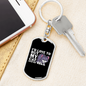 My Cat Said No Keychain Stainless Steel or 18k Gold Dog Tag Keyring-Express Your Love Gifts