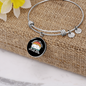 My Cat Was Bracelet Stainless Steel or 18k Gold Circle Bangle-Express Your Love Gifts
