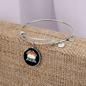 My Cat Was Bracelet Stainless Steel or 18k Gold Circle Bangle-Express Your Love Gifts