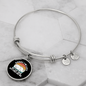 My Cat Was Bracelet Stainless Steel or 18k Gold Circle Bangle-Express Your Love Gifts
