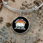 My Cat Was Bracelet Stainless Steel or 18k Gold Circle Bangle-Express Your Love Gifts