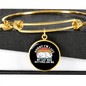 My Cat Was Bracelet Stainless Steel or 18k Gold Circle Bangle-Express Your Love Gifts