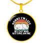 My Cat Was Circle Necklace Stainless Steel or 18k Gold 18-22"-Express Your Love Gifts