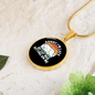 My Cat Was Circle Necklace Stainless Steel or 18k Gold 18-22"-Express Your Love Gifts