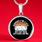 My Cat Was Circle Necklace Stainless Steel or 18k Gold 18-22"-Express Your Love Gifts