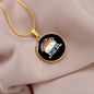 My Cat Was Circle Necklace Stainless Steel or 18k Gold 18-22"-Express Your Love Gifts