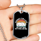 My Cat Was Necklace Stainless Steel or 18k Gold Dog Tag 24" Chain-Express Your Love Gifts