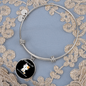 My Cat Was Sitting Bracelet Stainless Steel or 18k Gold Circle Bangle-Express Your Love Gifts