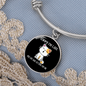 My Cat Was Sitting Bracelet Stainless Steel or 18k Gold Circle Bangle-Express Your Love Gifts