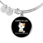 My Cat Was Sitting Bracelet Stainless Steel or 18k Gold Circle Bangle-Express Your Love Gifts