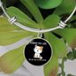 My Cat Was Sitting Bracelet Stainless Steel or 18k Gold Circle Bangle-Express Your Love Gifts