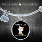 My Cat Was Sitting Bracelet Stainless Steel or 18k Gold Circle Bangle-Express Your Love Gifts