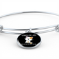 My Cat Was Sitting Bracelet Stainless Steel or 18k Gold Circle Bangle-Express Your Love Gifts