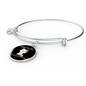 My Cat Was Sitting Bracelet Stainless Steel or 18k Gold Circle Bangle-Express Your Love Gifts