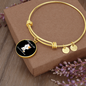 My Cat Was Sitting Bracelet Stainless Steel or 18k Gold Circle Bangle-Express Your Love Gifts