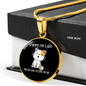 My Cat Was Sitting Circle Necklace Stainless Steel or 18k Gold 18-22"-Express Your Love Gifts