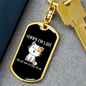 My Cat Was Sitting Keychain Stainless Steel or 18k Gold Dog Tag Keyring-Express Your Love Gifts
