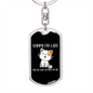 My Cat Was Sitting Keychain Stainless Steel or 18k Gold Dog Tag Keyring-Express Your Love Gifts