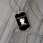 My Cat Was Sitting Necklace Stainless Steel or 18k Gold Dog Tag 24" Chain-Express Your Love Gifts