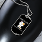 My Cat Was Sitting Necklace Stainless Steel or 18k Gold Dog Tag 24" Chain-Express Your Love Gifts