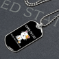 My Cat Was Sitting Necklace Stainless Steel or 18k Gold Dog Tag 24" Chain-Express Your Love Gifts