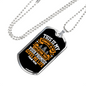 My Comfort In My Affliction Christian Necklace Stainless Steel or 18k Gold Dog Tag 24" Chain-Express Your Love Gifts