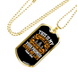My Comfort In My Affliction Christian Necklace Stainless Steel or 18k Gold Dog Tag 24" Chain-Express Your Love Gifts