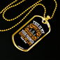 My Comfort In My Affliction Christian Necklace Stainless Steel or 18k Gold Dog Tag 24" Chain-Express Your Love Gifts