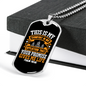 My Comfort In My Affliction Christian Necklace Stainless Steel or 18k Gold Dog Tag 24" Chain-Express Your Love Gifts