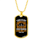 My Comfort In My Affliction Christian Necklace Stainless Steel or 18k Gold Dog Tag 24" Chain-Express Your Love Gifts