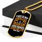 My Comfort In My Affliction Christian Necklace Stainless Steel or 18k Gold Dog Tag 24" Chain-Express Your Love Gifts