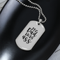 My Dad Kicks Ass Necklace Stainless Steel or 18k Gold Dog Tag 24" Chain-Express Your Love Gifts
