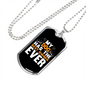 My Dog Has The Best Owner Ever Necklace Stainless Steel or 18k Gold Dog Tag 24" Chain-Express Your Love Gifts