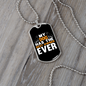My Dog Has The Best Owner Ever Necklace Stainless Steel or 18k Gold Dog Tag 24" Chain-Express Your Love Gifts