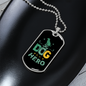 My Dog is a Hero Necklace Stainless Steel or 18k Gold Dog Tag 24" Chain-Express Your Love Gifts