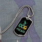 My Dog is a Hero Necklace Stainless Steel or 18k Gold Dog Tag 24" Chain-Express Your Love Gifts
