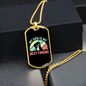 My Dog is My Bestfriend Necklace Stainless Steel or 18k Gold Dog Tag 24" Chain-Express Your Love Gifts