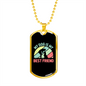 My Dog is My Bestfriend Necklace Stainless Steel or 18k Gold Dog Tag 24" Chain-Express Your Love Gifts