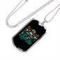 My Dog is my Bestie Necklace Stainless Steel or 18k Gold Dog Tag 24" Chain-Express Your Love Gifts