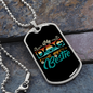 My Dog is my Bestie Necklace Stainless Steel or 18k Gold Dog Tag 24" Chain-Express Your Love Gifts