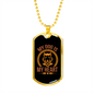 My Dog is My Heart Dark Necklace Stainless Steel or 18k Gold Dog Tag 24" Chain-Express Your Love Gifts