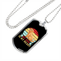 My Dog Is My Heart Necklace Stainless Steel or 18k Gold Dog Tag 24" Chain-Express Your Love Gifts