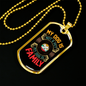 My Dog is Not a Pet Necklace Stainless Steel or 18k Gold Dog Tag 24" Chain-Express Your Love Gifts