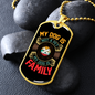 My Dog is Not a Pet Necklace Stainless Steel or 18k Gold Dog Tag 24" Chain-Express Your Love Gifts