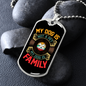 My Dog is Not a Pet Necklace Stainless Steel or 18k Gold Dog Tag 24" Chain-Express Your Love Gifts