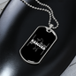 My Dog Rescued Me Necklace Stainless Steel or 18k Gold Dog Tag 24" Chain-Express Your Love Gifts