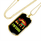 My Dog Thinks I'm Cool Necklace Stainless Steel or 18k Gold Dog Tag 24" Chain-Express Your Love Gifts