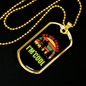 My Dog Thinks I'm Cool Necklace Stainless Steel or 18k Gold Dog Tag 24" Chain-Express Your Love Gifts